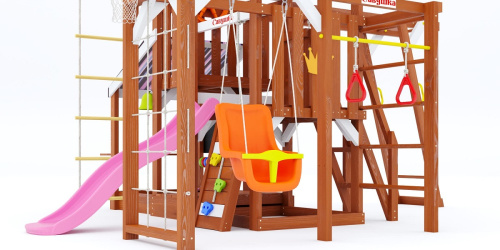 Детская площадка для дачи Савушка TooSun 14 розовый