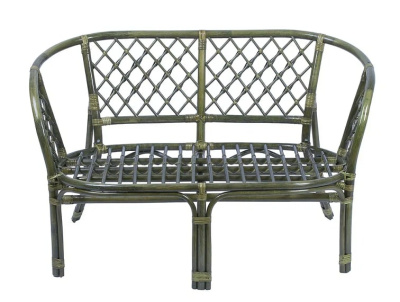 IND Диван Багама 1 олива подушка коричневая 