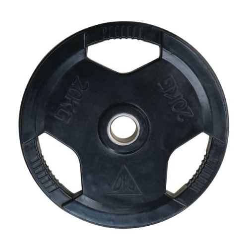 Диск обрезиненный DFC с хватом 51 мм 20 кг WP015-51-20 