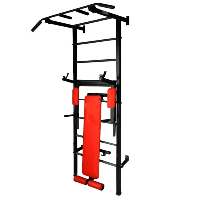 Шведская стенка ЭКТА PRO 3 черно-красная