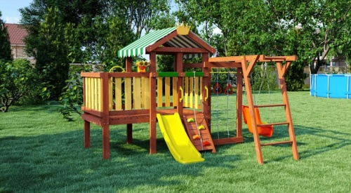 Детская спортивная площадка для дачи Савушка Baby 2 Play