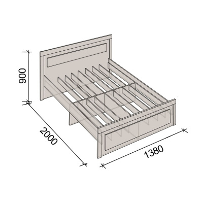 Кровать СН-120.03-1200 дуб экспрессив 
