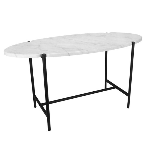 Стол журнальный МеталлАрт М025 белый мрамор 