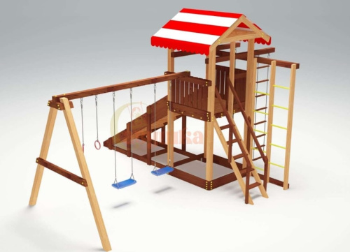 Детская спортивная площадка для дачи Савушка 4 Cезона 3