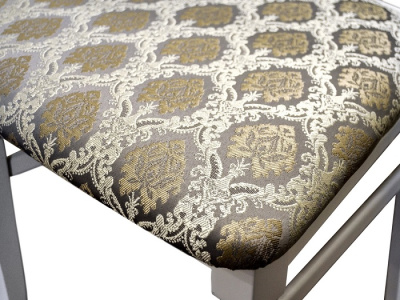 Стул Бонита белый маркус серебро 