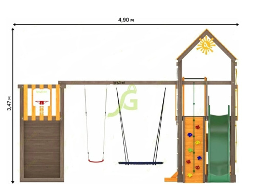 Детская площадка IgraGrad Панда Фани Gride мод.2