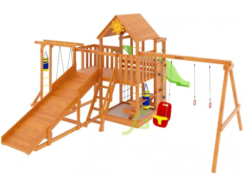 Детская площадка IgraGrad Крафт Pro 4 с зимней горкой