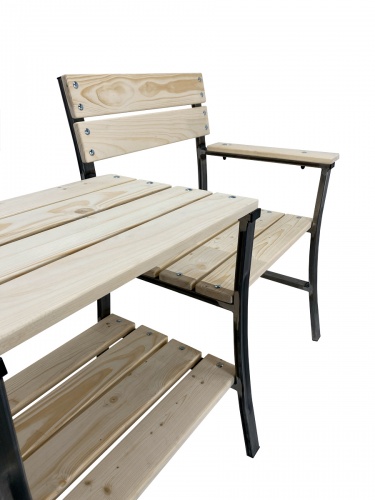 Скамейка садовая МФ-7 Дуэт неокрашенный