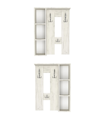 Вешалка настенная Артём-Мебель СН-100.44 дуб крафт белый 