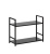 Стеллаж Leset Стилвуд 22 широкий 2 полки черный 