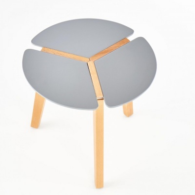 Стол журнальный HALMAR ZETA серый 