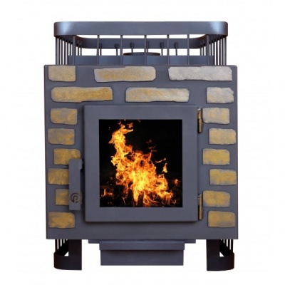 Печь банная ComfortProm Сталь 8мм 16 дверь стекло декор