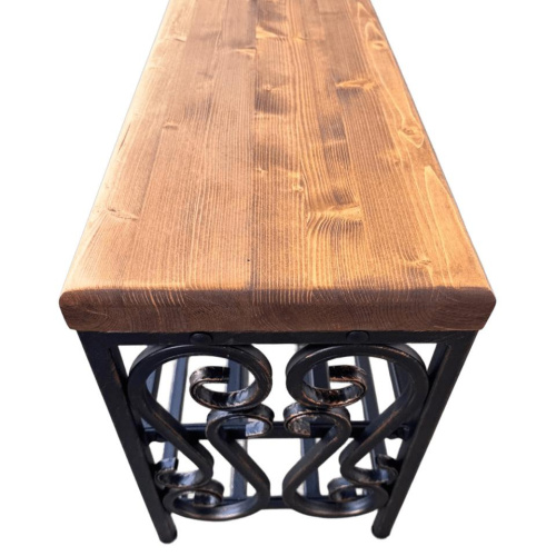 Кованая банкетка МФ-1 бронза 