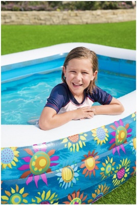 Надувной бассейн Bestway Happy Flora 54120