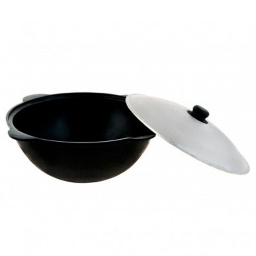 Комплект печь с дверкой и дымоходом + казан на 22 литра