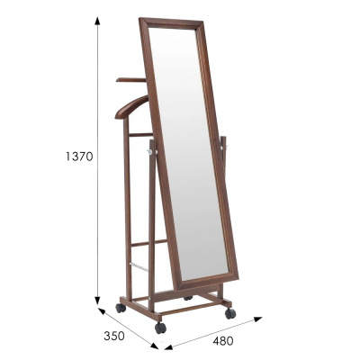 Вешалка костюмная В 24Н средне-коричневый 
