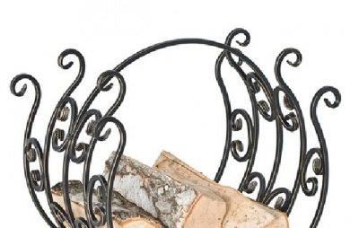 Дровница Везувий Кованая D160S серебро