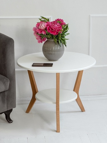 Стол журнальный BeautyStyle 13 белый бук 