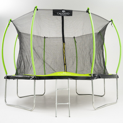 Батут с защитной сеткой Calviano 374 см 12ft INSIDE master green