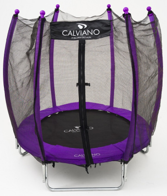 Батут с защитной сеткой Calviano 140 см 4,5ft OUTSIDE master purple