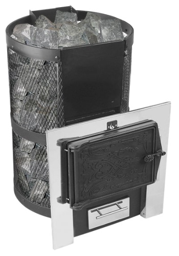 Печь для бани Термофор Кольчуга 14-18 чугунная дверца