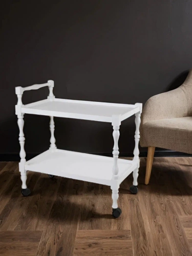 Стол сервировочный Бридж белый 