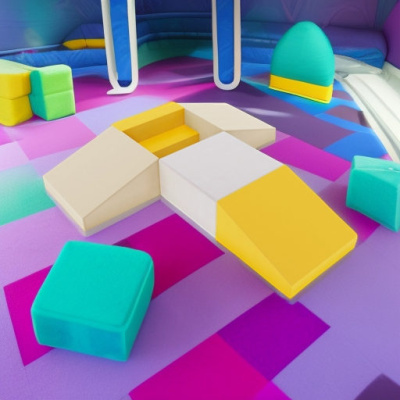 Мягкий игровой комплект Звездолет Romana ДМФ-МК-05.87.04 Pastel