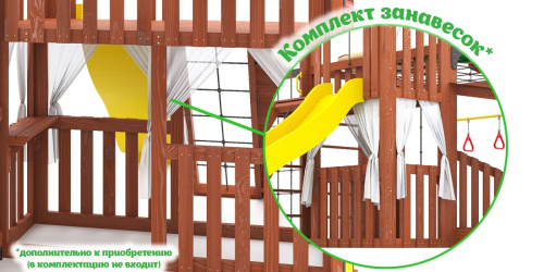 Детская площадка для дачи Савушка КУБ-5 Махагон