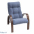 Кресло для отдыха Модель S7 Verona Denim Blue орех 