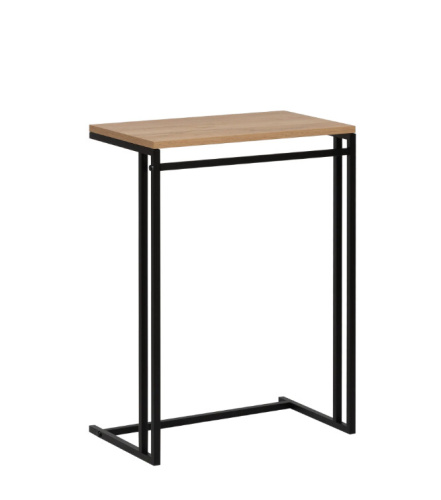 Стол приставной Leset Стилвуд 1 черный дуб крафт золотой 