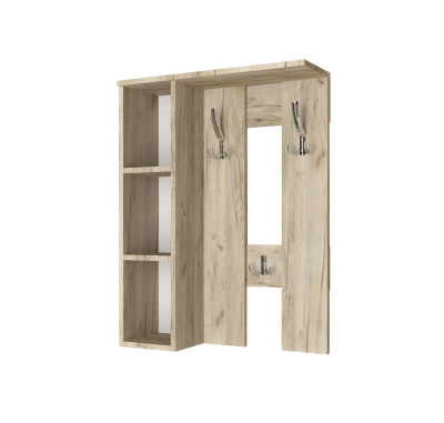 Вешалка настенная Артём-Мебель СН-100.44 дуб крафт серый 