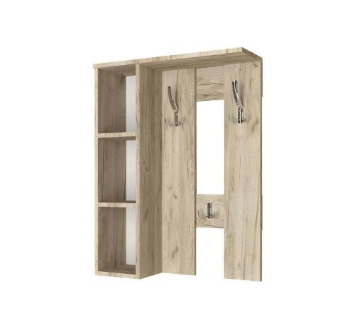 Вешалка настенная Артём-Мебель СН-100.44 дуб крафт серый 