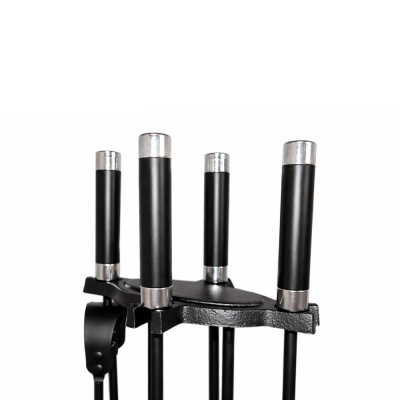 Набор каминный EVEREST K042-SB никель черный