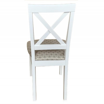 Стул Кристофер МДК-63 Эмаль белая Жаккард Лоди 29/2 