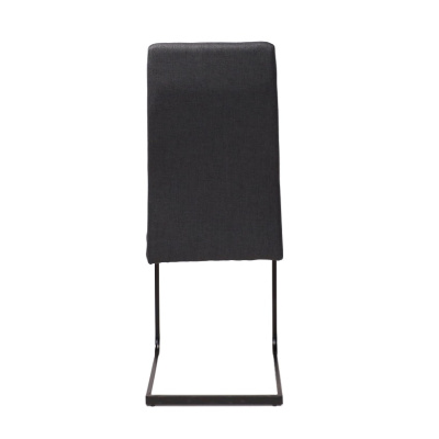 Стул OXFORD темно-серая ткань черный 