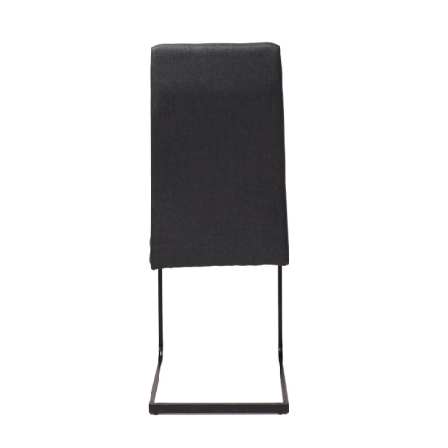 Стул OXFORD темно-серая ткань черный 