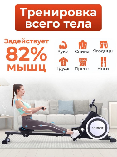 Гребной тренажер DFC ECHANFIT складной