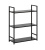 Стеллаж Leset Стилвуд 23 широкий 3 полки черный 