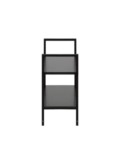 Стеллаж Leset Стилвуд 22 широкий 2 полки черный 