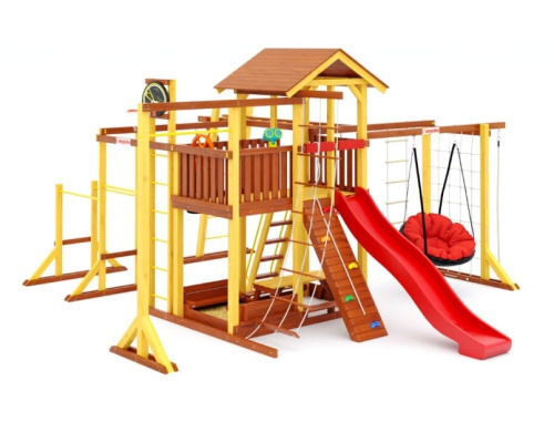 Детская спортивная площадка для дачи Савушка Семейная COMFORT