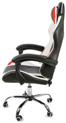 Вибромассажное кресло Calviano ASTI ULTIMATO black white red 