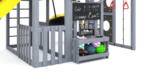 Детская площадка для дачи Савушка КУБ-3 Серый