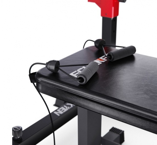 Прямая скамья со стойками под штангу DFC AKYEN