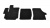 Коврики салона EVA Citroen Jumper черные, серый кант