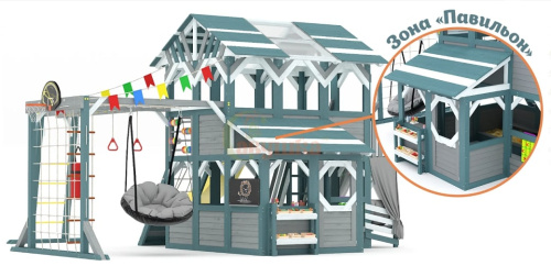 Детский игровой комплекс для дачи Савушка PlayHouse-4
