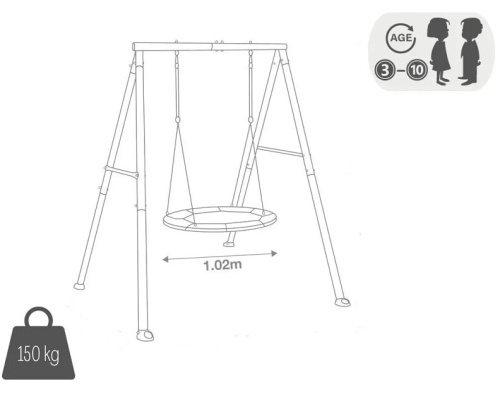 Качели Intex Гнездо 44112 серый