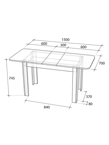 Стол обеденный СН-130.01 дуб экспрессив песочный 