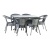 Комплект мебели Deco 6 с прямоугольным столом серый
