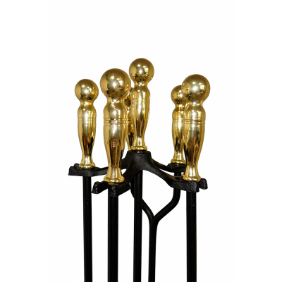 Набор каминный EVEREST K1-PB латунь черный