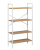 Стеллаж Leset Стилвуд 24 широкий 4 полки белый дуб крафт золотой Стеллаж Leset Стилвуд 24 широкий 4 полки белый дуб крафт золотой